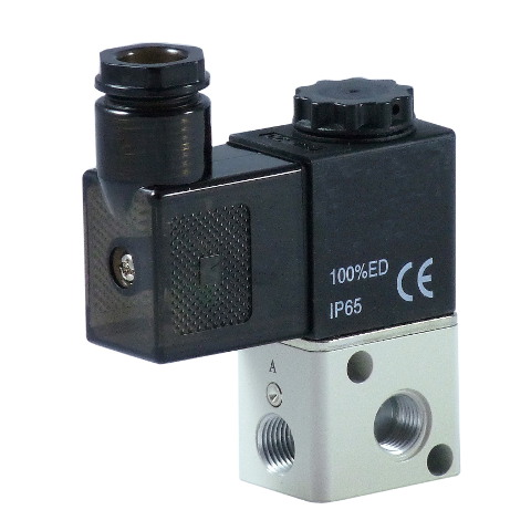 Bimba 3V1 Series, 2 Position, 3 Way, Single Solenoid Valve