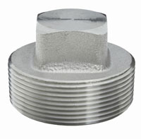 Square Head Pipe Plug, Stainless Steel