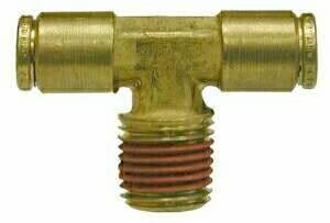 Male Branch Tee DOT Push-to-Connect Brass